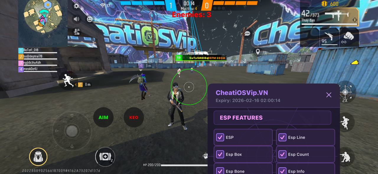Hack Free Fire CheatiOSVip iPA v2