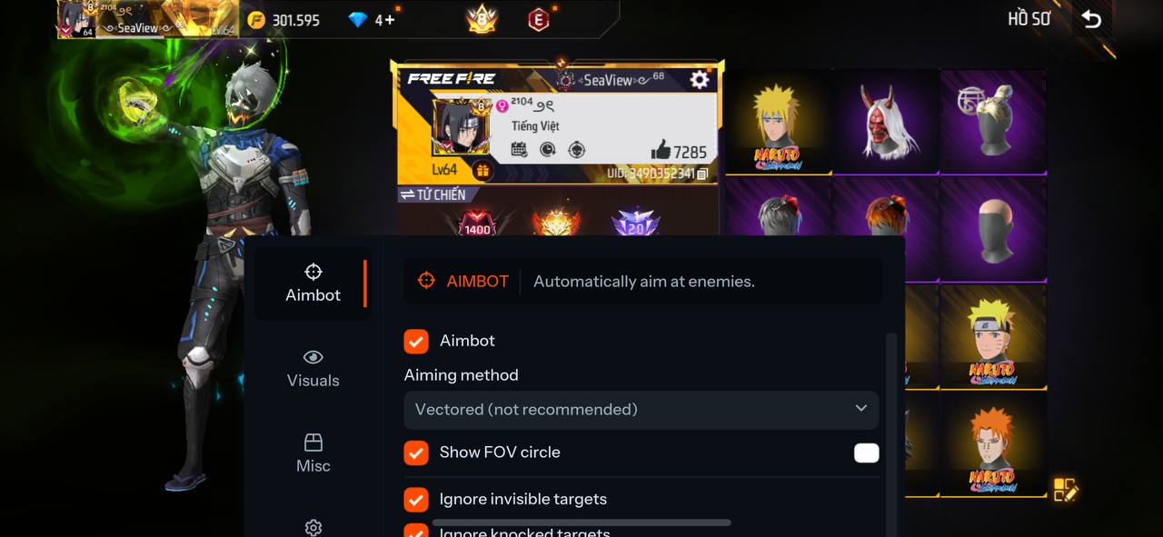Hack FreeFire Fluorite iPA